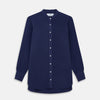 View 1 of product Blue Soft-touch Silk Lauren Shirt