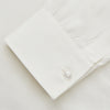View 3 of product Cream Silk Long Point Embroidered Eamon Shirt