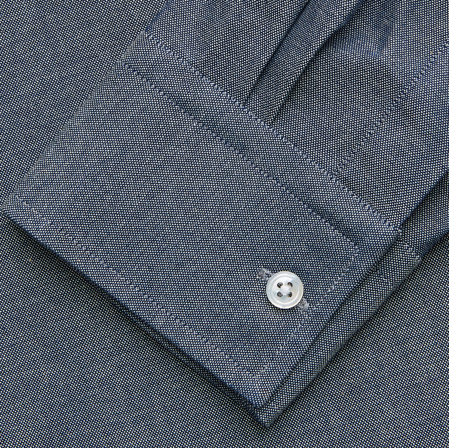 View 3 of product Plain Blue Oxford Cotton Weekend Fit Blake Shirt