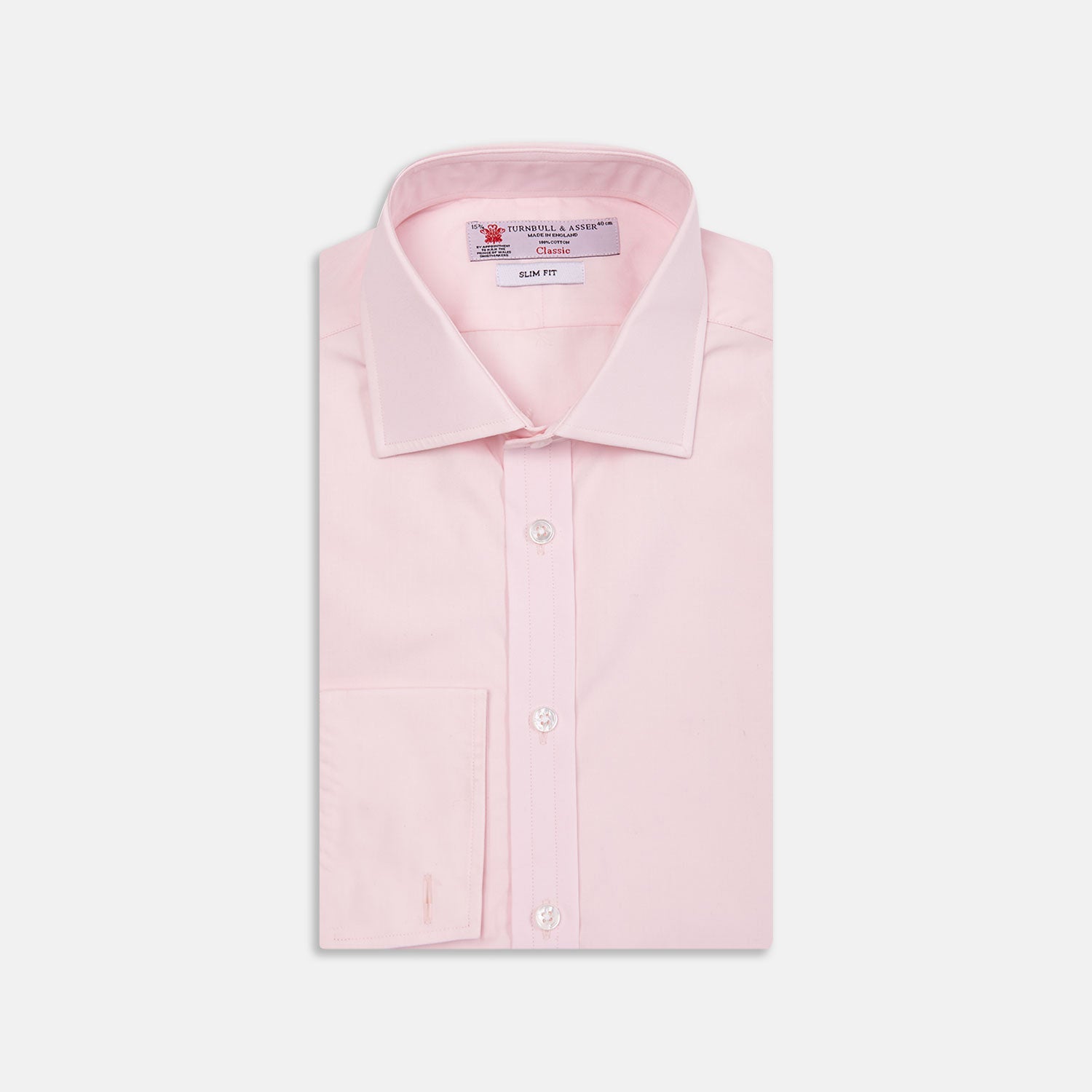 View 1 of product Pink Poplin Slim Fit Regent Collar Shirt