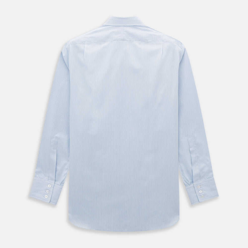 Sky Blue Hairline Multi Stripe Mayfair Shirt