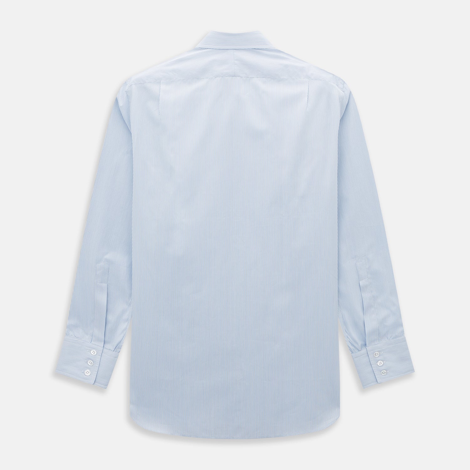 View 3 of product Sky Blue Hairline Multi Stripe Mayfair Shirt