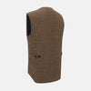 View 4 of product Pine Cone Quilted Linen Herringbone Waistcoat