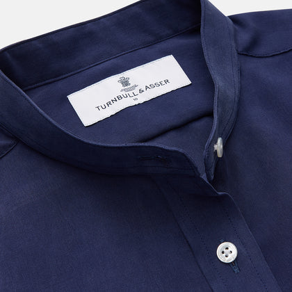 Blue Soft-touch Silk Lauren Shirt Image 1