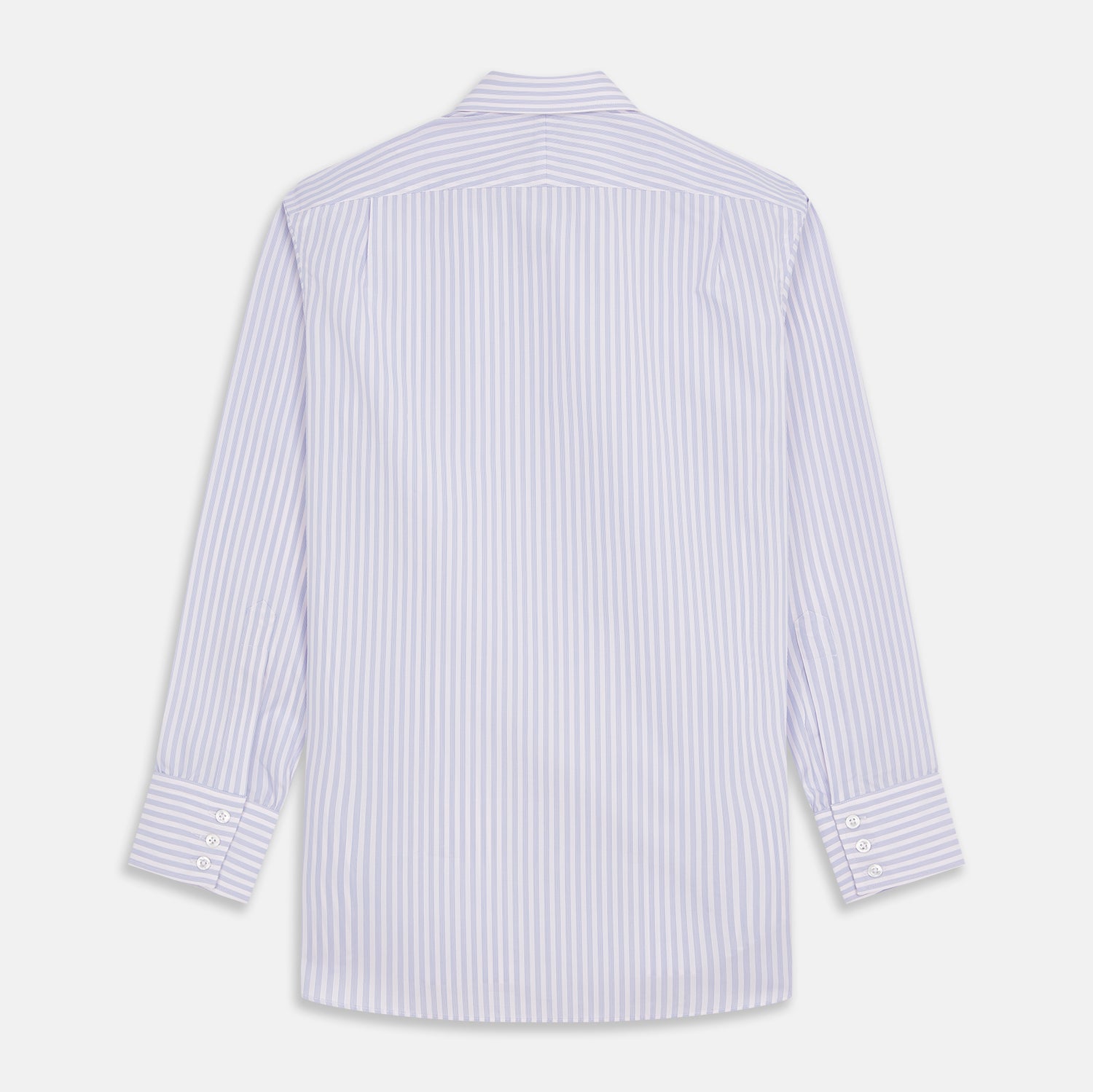 View 5 of product Lilac Stripe Cotton Regular Fit Mayfair Shirt