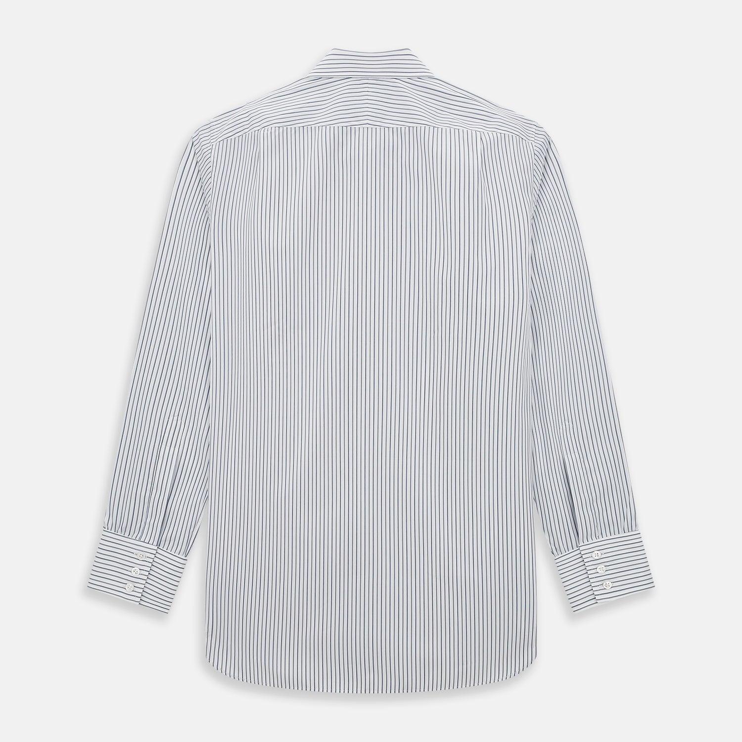 View 3 of product Brown and Blue Shadow Stripe Mayfair Shirt