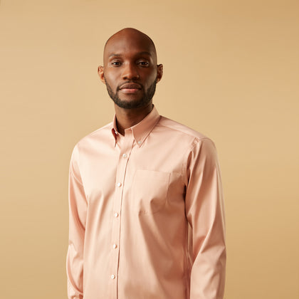 Pink Piece Dyed Weekend Fit Suffolk Shirt Image 5