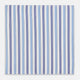 Blue and Navy Multi Stripe Hand-Rolled Handkerchief
