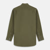 View 5 of product Green Silk Regular Fit Flaxton Shirt