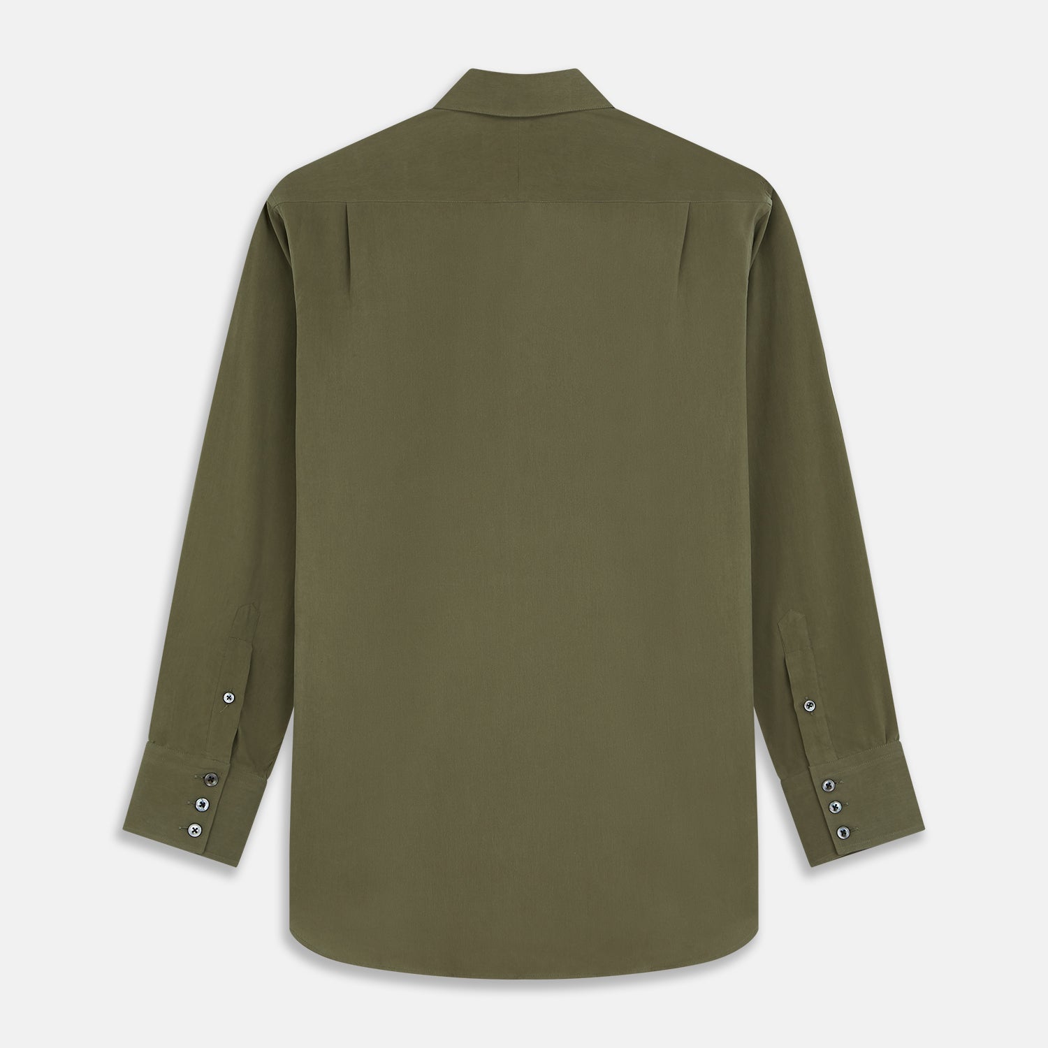 View 5 of product Green Silk Regular Fit Flaxton Shirt