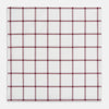 View 3 of product Burgundy Grid Check Hand-Rolled Handkerchief