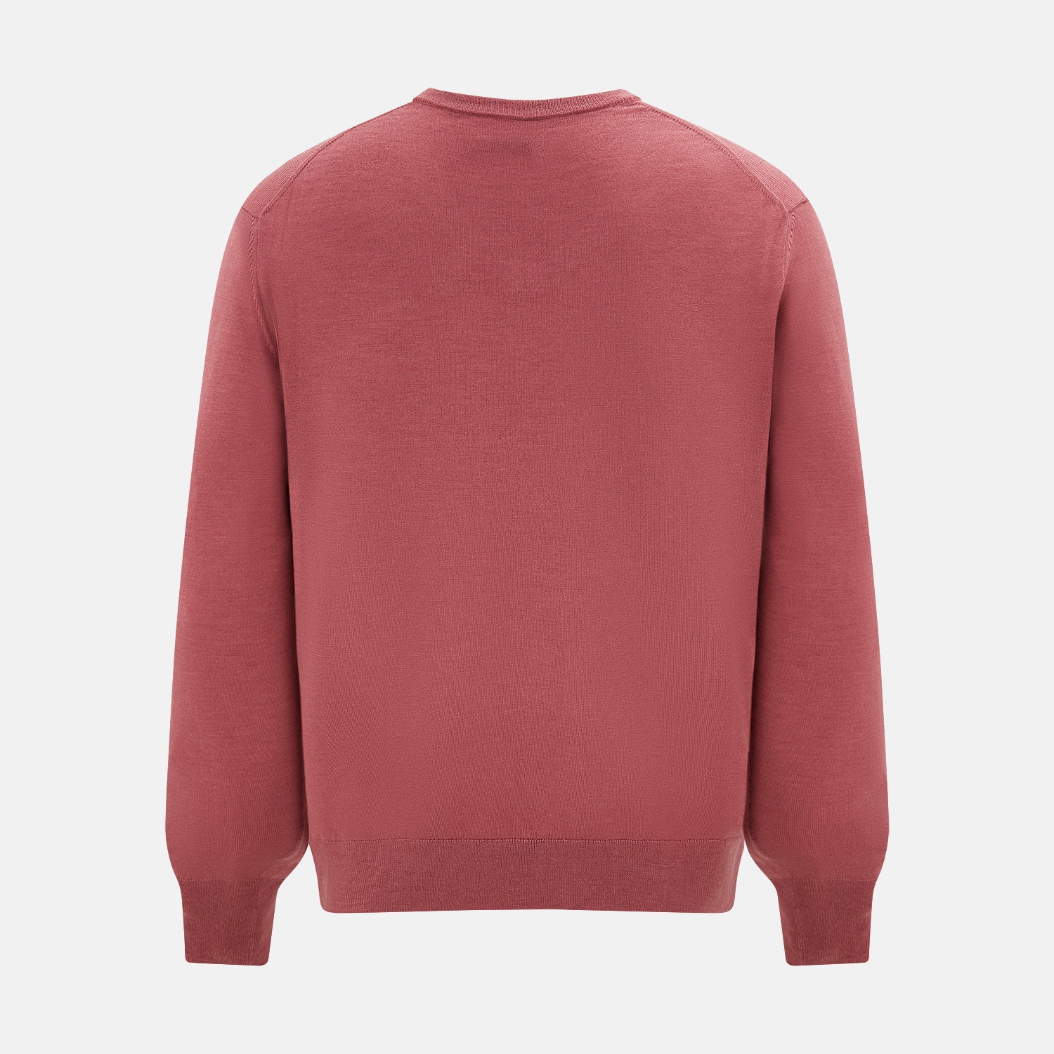 View 3 of product Antique Pink Merino V-Neck-Jumper