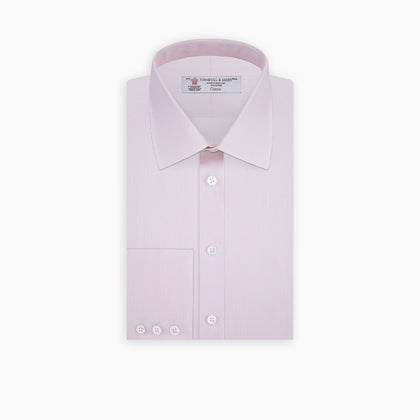 Pink Hairline Stripe Shirt with T&amp;A Collar and 3-Button Cuffs Image 2