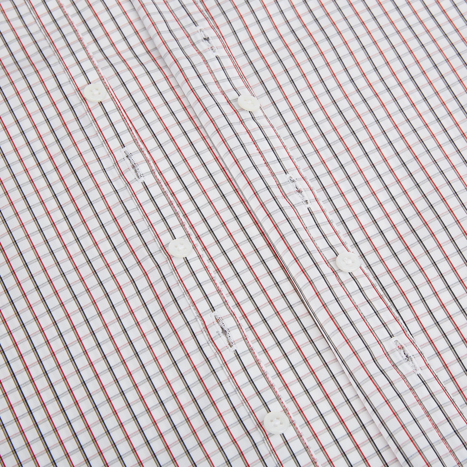 View 7 of product Red and midnight blue Tattersall Check Windsor Shirt