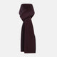 Navy and Burgundy Diamond-Patterned Cashmere Knitted Scarf
