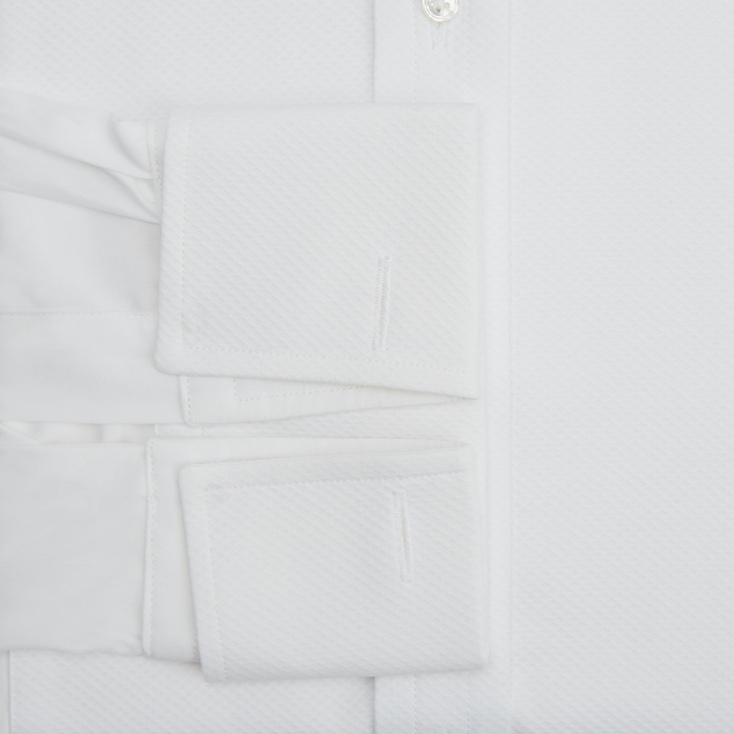 View 4 of product White Marcella Dress Shirt with T&A Collar and Double Cuffs