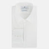 View 5 of product PLAIN WHITE WESTMINSTER SHIRT WITH TURNBULL COLLAR AND 3- BUTTON CUFFS