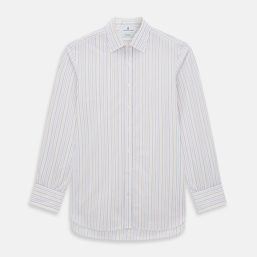 Rainbow Double Pinstripe Mayfair Shirt