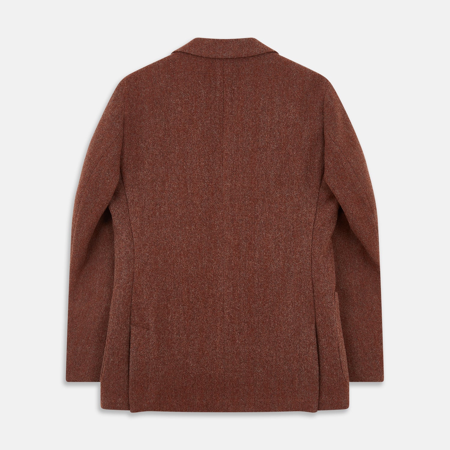 View 5 of product Red Lambswool Herringbone Bern Blazer