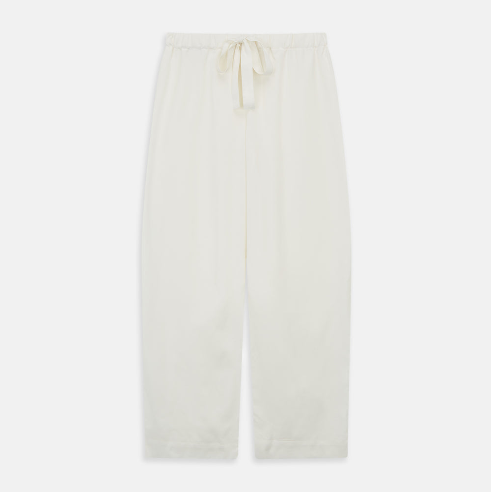 Women's Harriet Cream Silk Pyjama Set