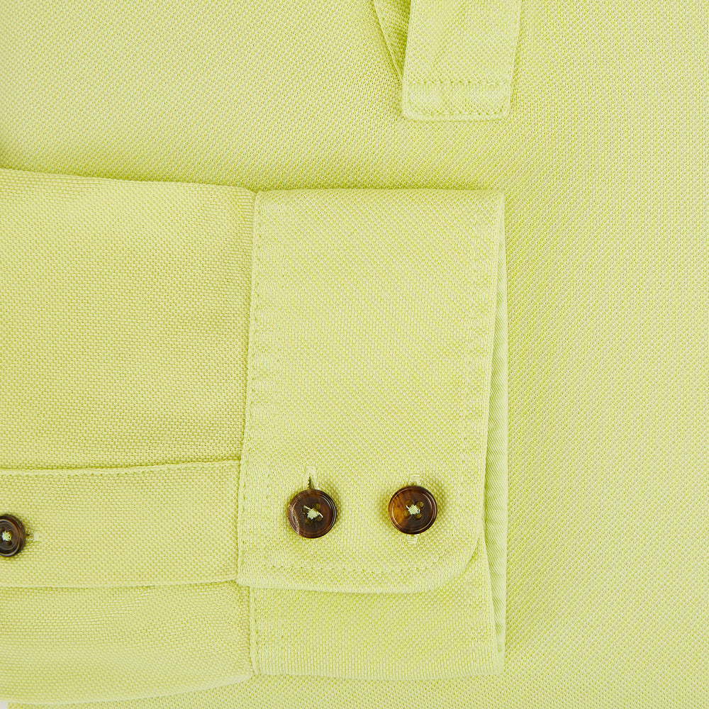 Lime Green Rugby Polo Shirt