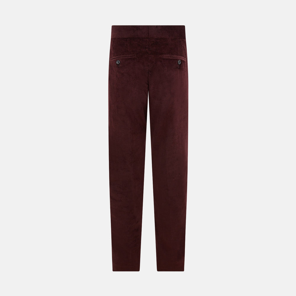 Burgundy Corduroy Henry Trousers