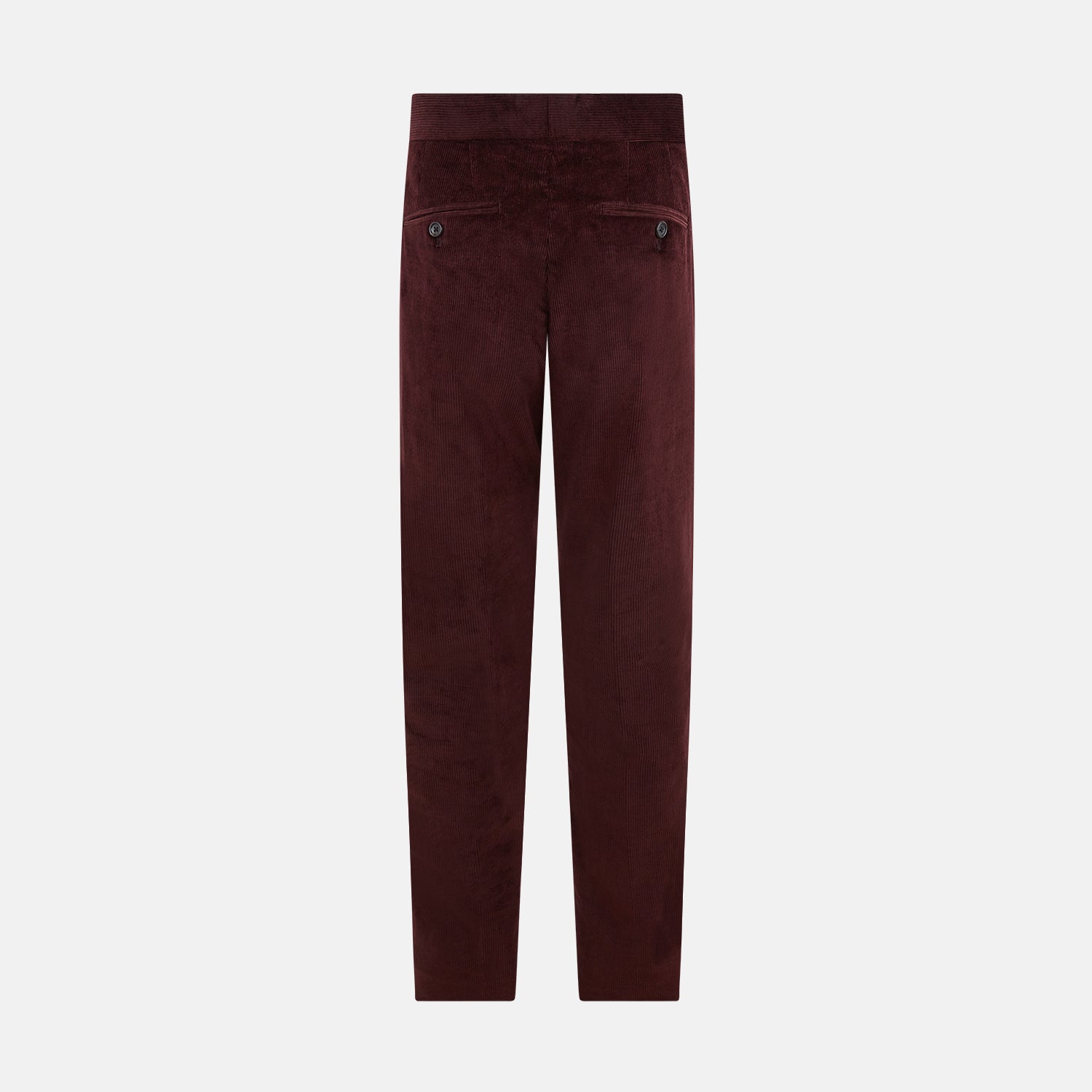 View 3 of product Burgundy Corduroy Henry Trousers