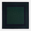 View 4 of product Navy and Green Dot Silk Pocket Square