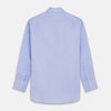 View 5 of product Blue Herringbone Regular Fit Shirt With Kent Collar