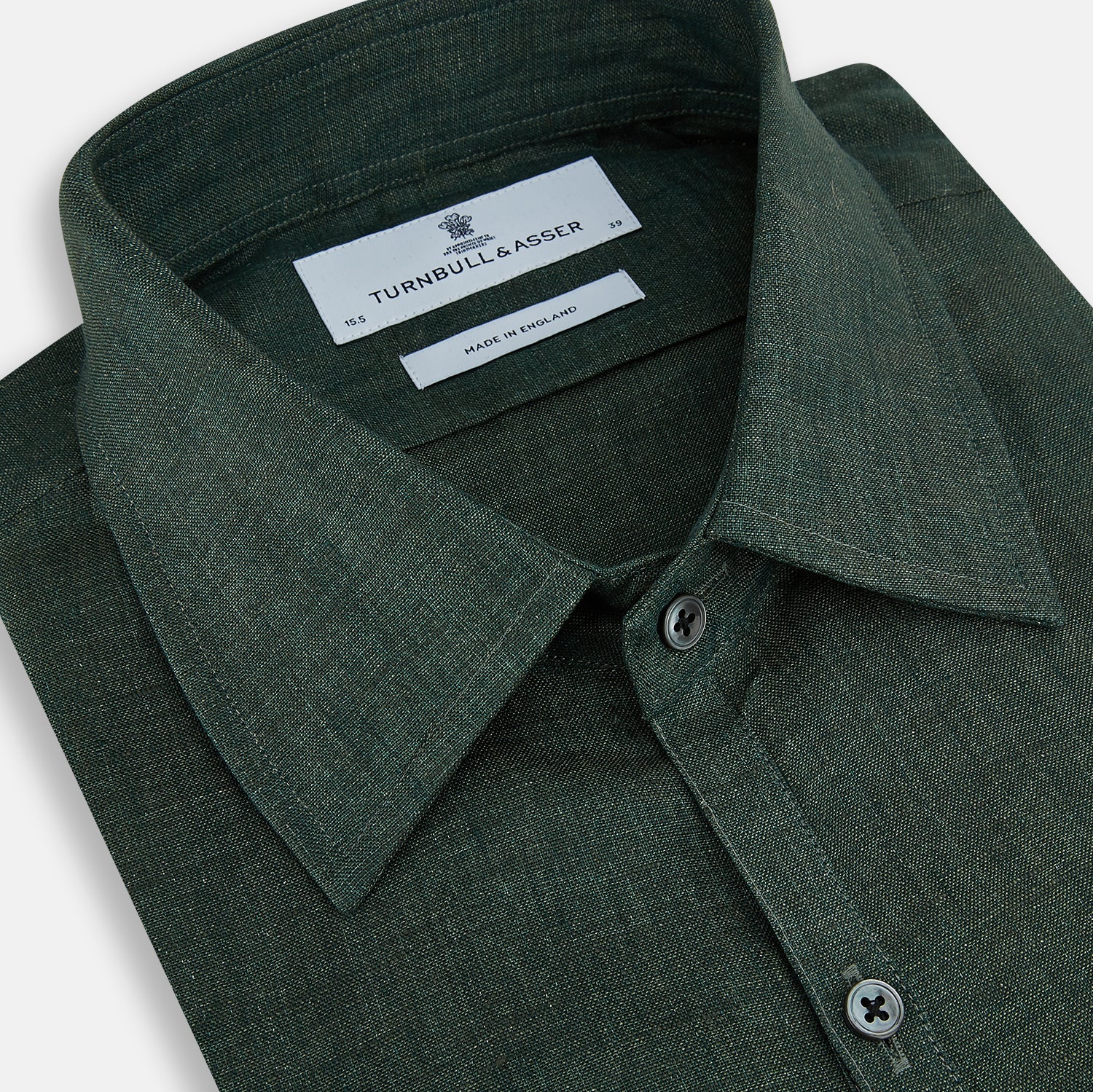 View 2 of product Forest Green Linen Westminster Shirt