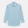 View 1 of product Light Blue Sea Island Quality Cotton Shirt with T&A Collar and 3-Button Cuffs