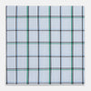 View 1 of product Hand Rolled Blue and Green Tattersall Check Handkerchief