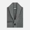 View 4 of product Grey Melange Cashmere Shawl Collar Cardigan
