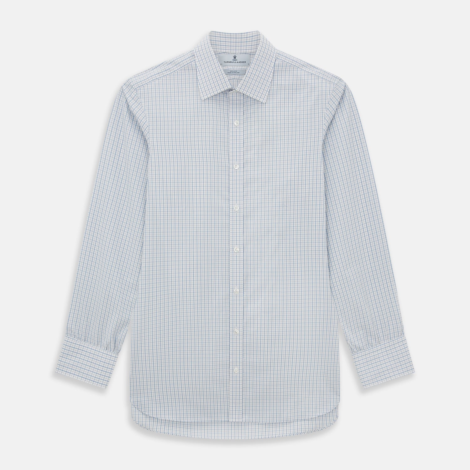 View 1 of product Sky Blue Combination Graph Check Mayfair Shirt