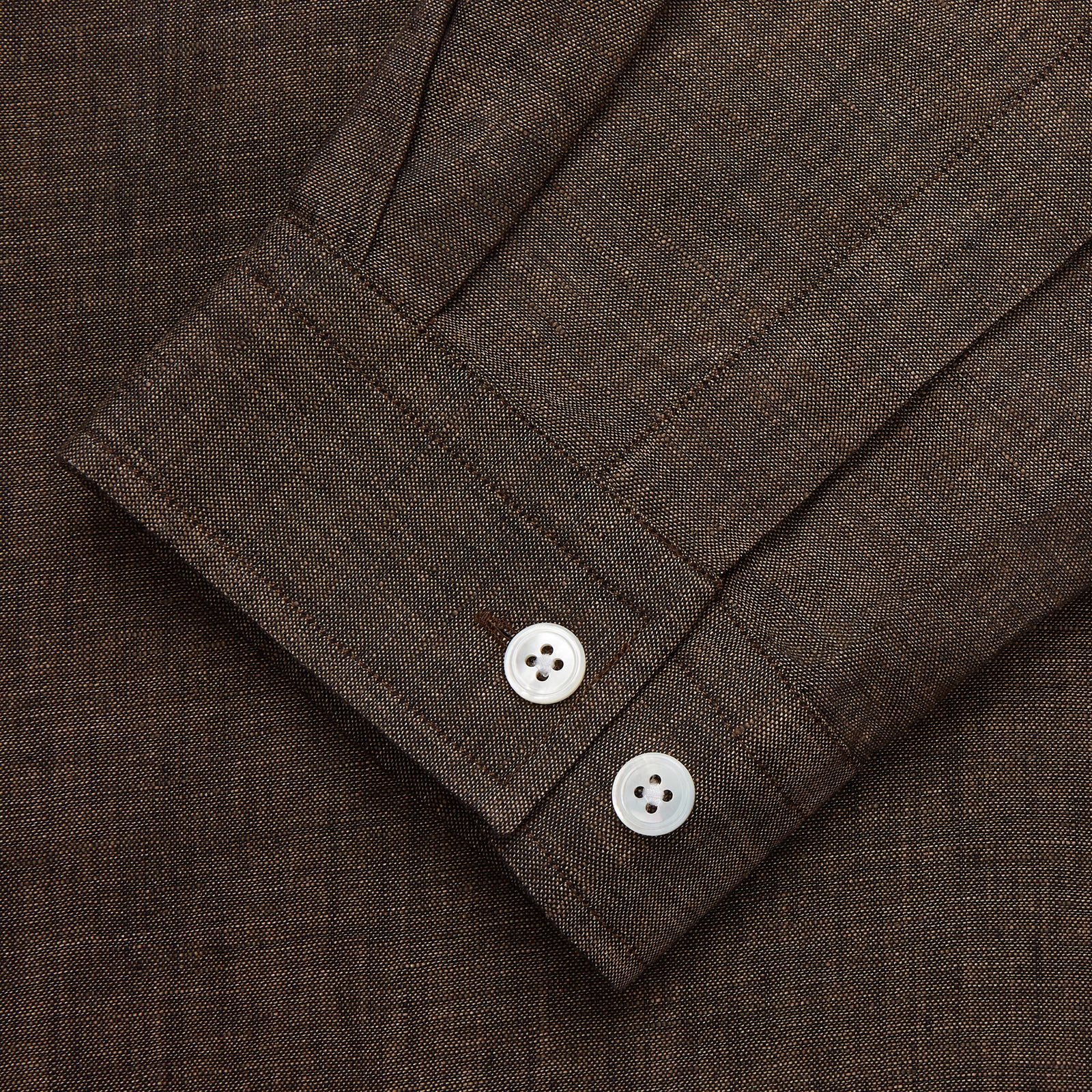 View 2 of product Chocolate Brown Linen Holiday Fit Fellows Shirt