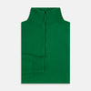 View 4 of product Grass Green Half-Zip Cashmere Jumper