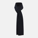 Plain Navy Cashmere Knitted Scarf