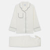 View 2 of product Women's Harriet Cream Silk Pyjama Set