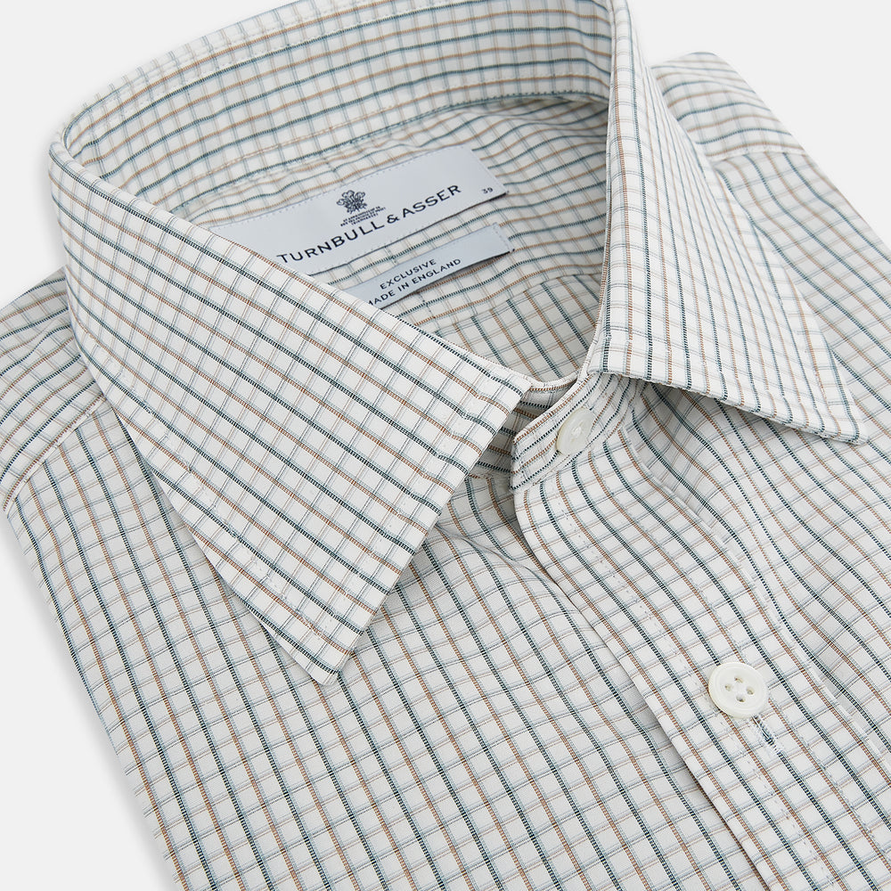 Green and Brown Multi Check Mayfair Shirt