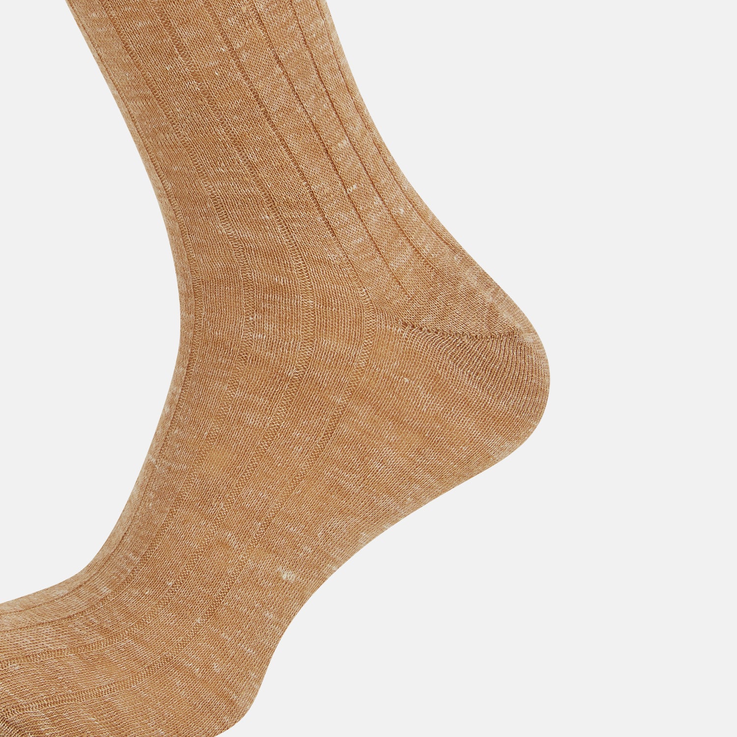 View 4 of product Rust Linen Mid-Length Socks