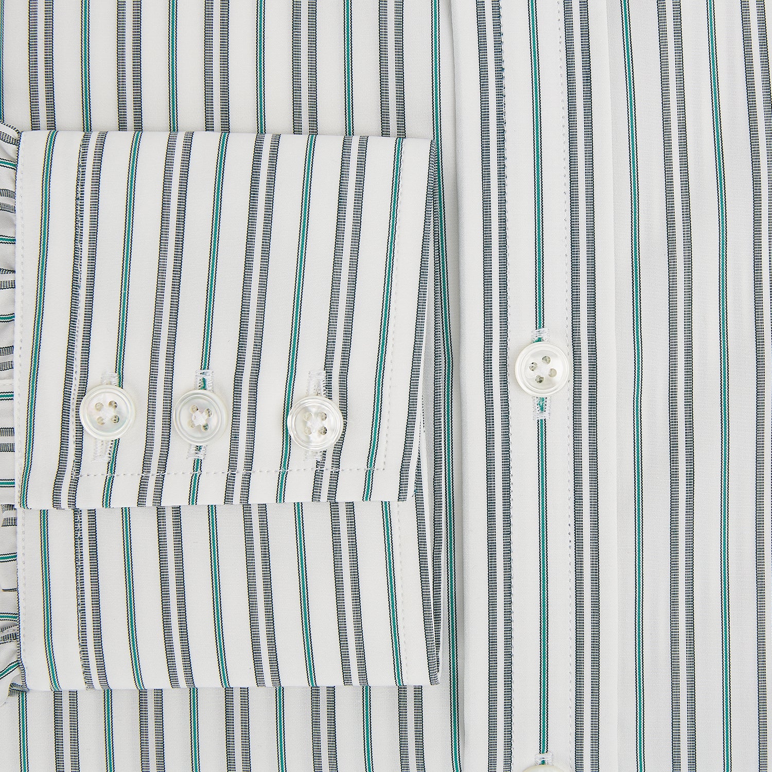 View 4 of product Forest Green Multi Stripe Mayfair Shirt