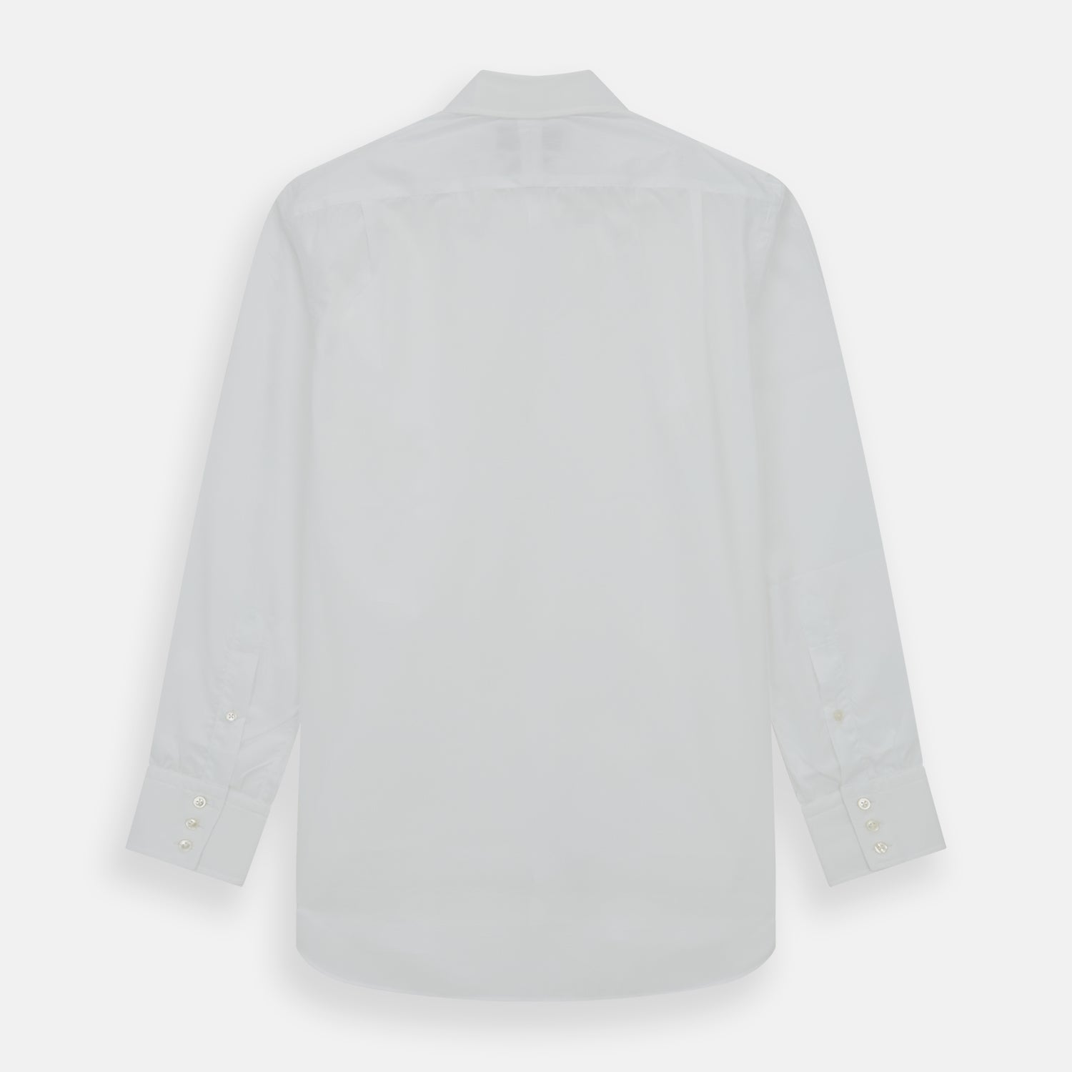 View 5 of product White Sea Island Quality Cotton Shirt with T&A Collar and 3-Button Cuffs