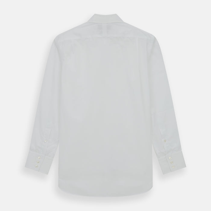 White Sea Island Quality Cotton Shirt with T&A Collar and 3-Button Cuffs Image 4