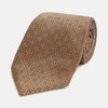 View 1 of product Tan and Blue Multi Dot Silk Tie