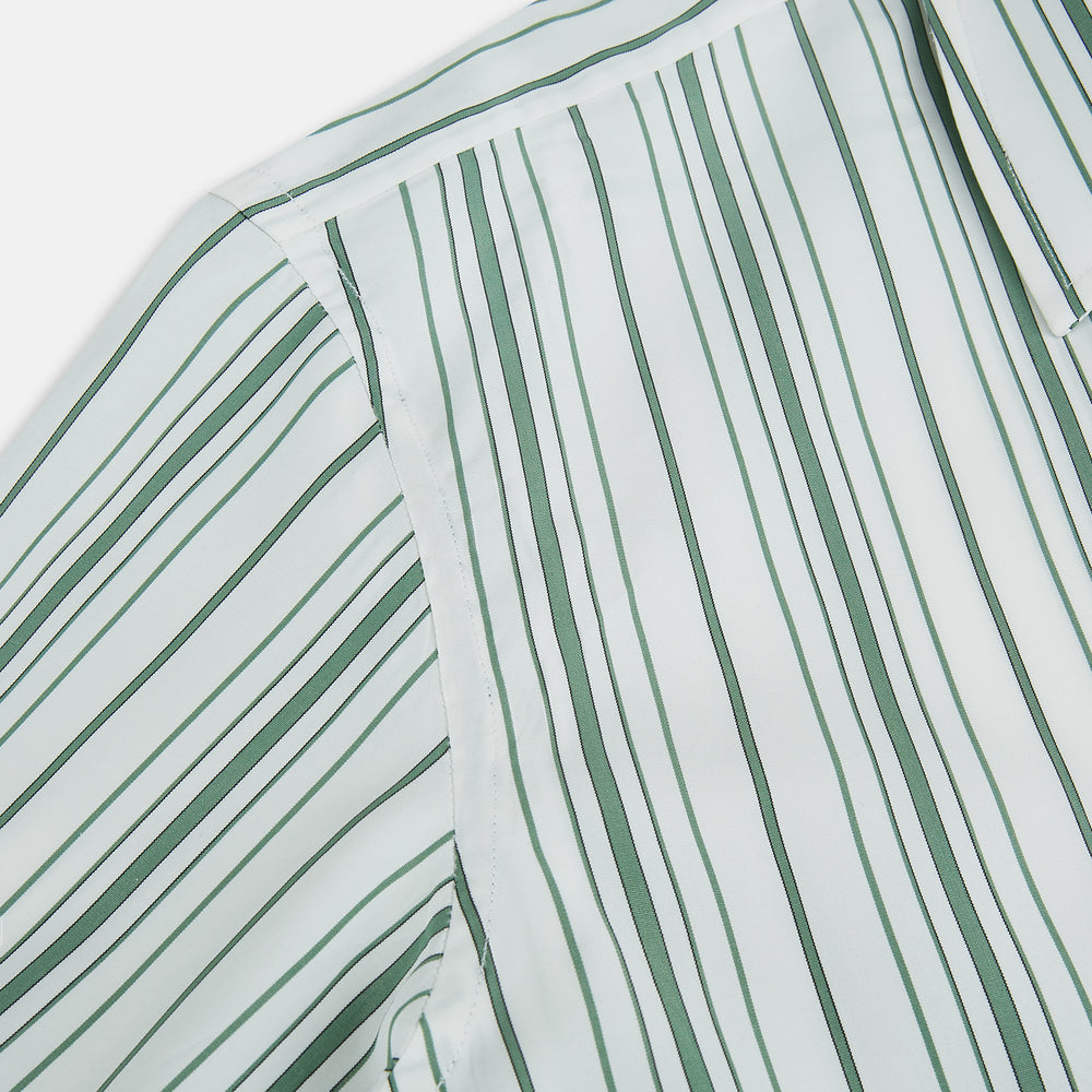 SAGE GREEN MULTI STRIPE WESTMINSTER SHIRT