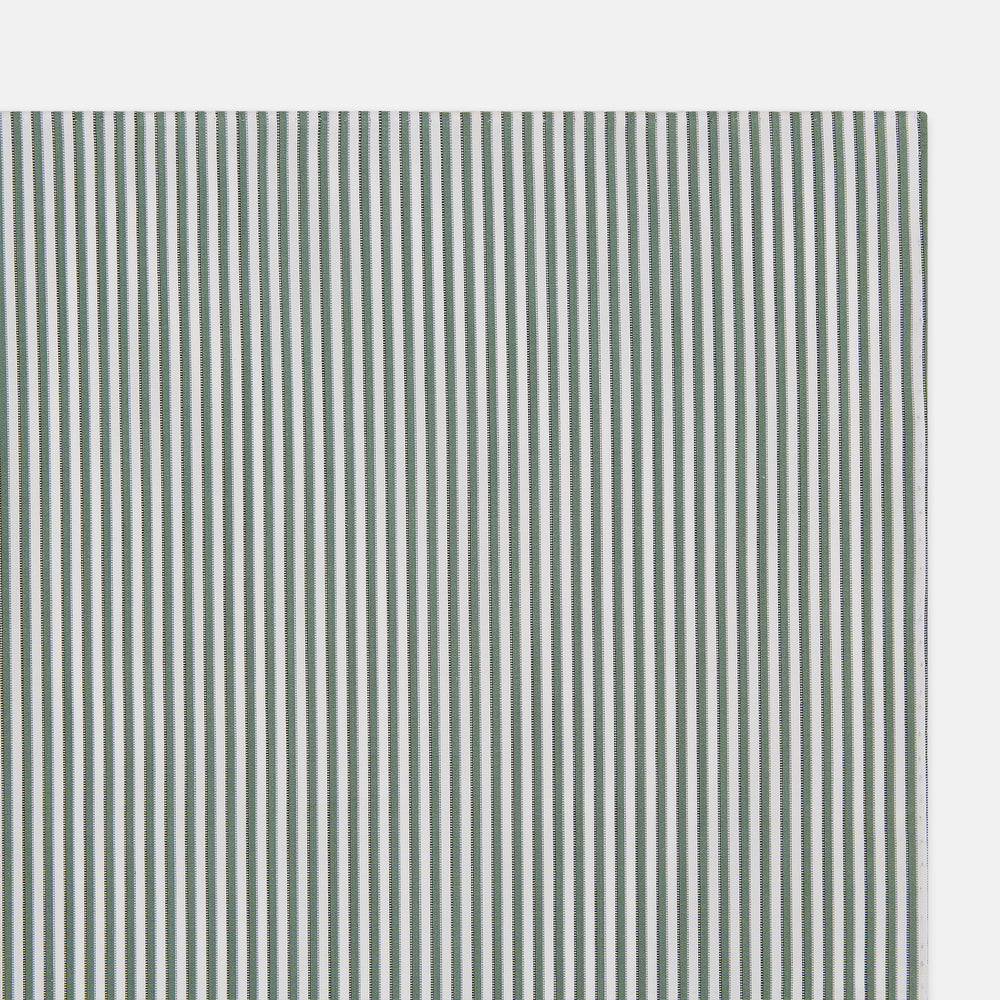 Melon Green Halo Stripe Hand-Rolled Handkerchief