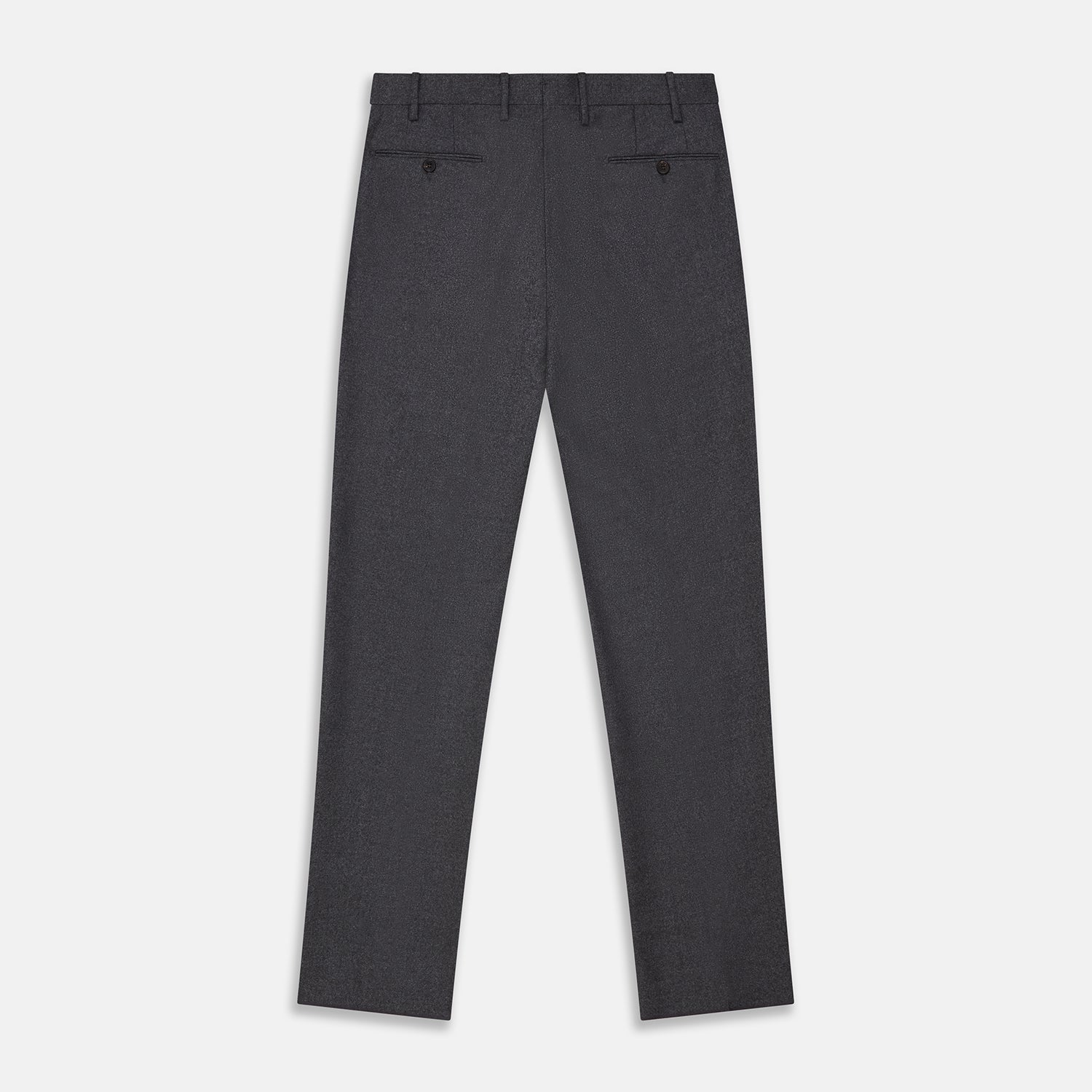 View 3 of product Charcoal Wool Single Pleated Gerry Trousers