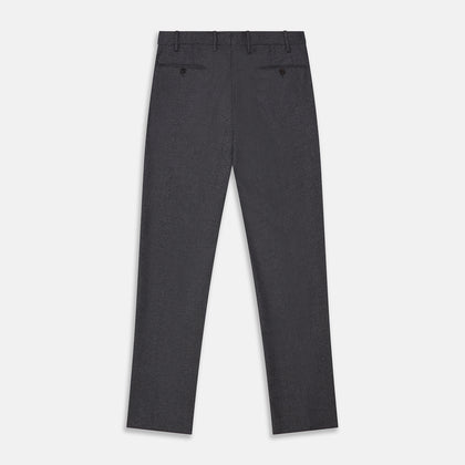 Charcoal Wool Single Pleated Gerry Trousers Image 2