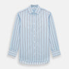 View 1 of product Burgundy Wide Pinstripe Mayfair Shirt