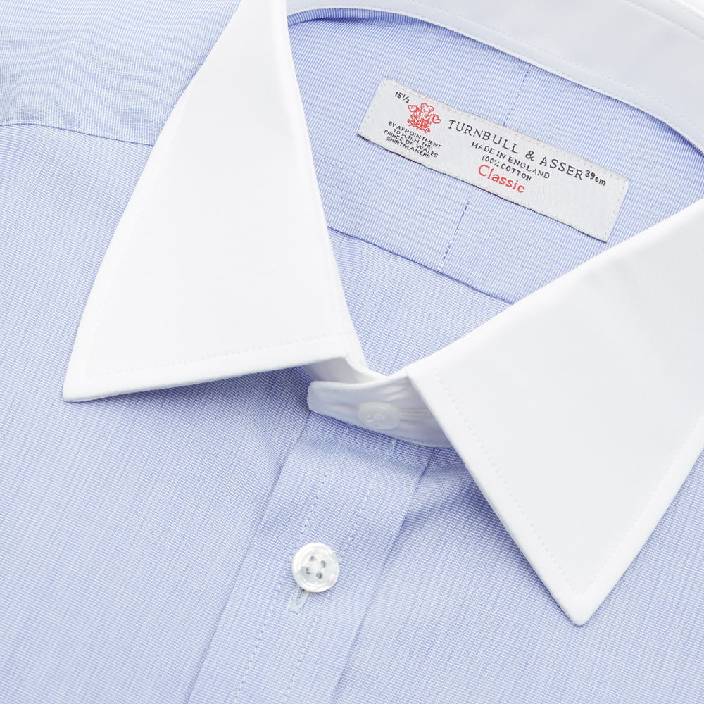 The Wall Street Shirt with White T&A Collar as seen on Gordon Gekko